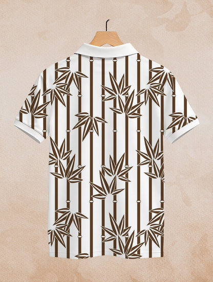 Bamboo Printed Polo #PP118
