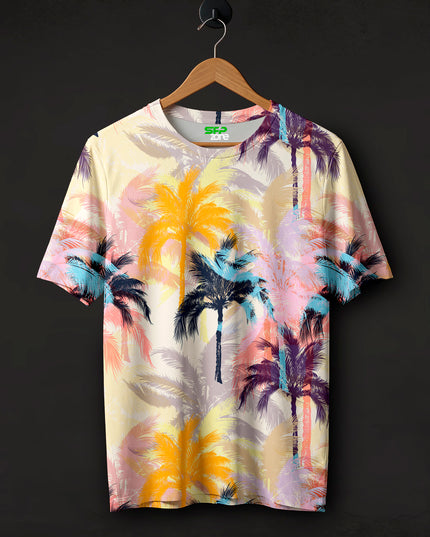 Palm Beach Print T-Shirt #PT131