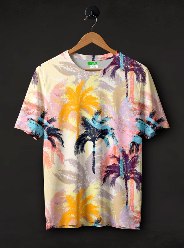 Palm Beach Print T-Shirt #PT131