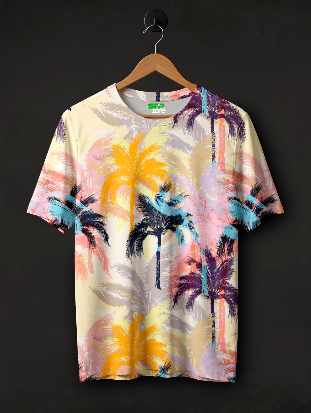 Palm Beach Print T-Shirt #PT131
