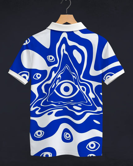 Illuminati Eye Printed Polo T-Shirt  #PP143