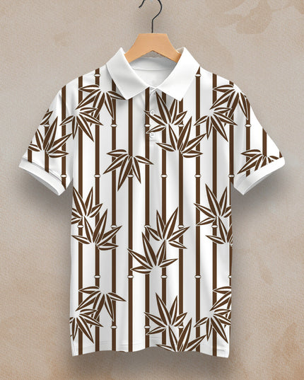 Bamboo Printed Polo #PP118