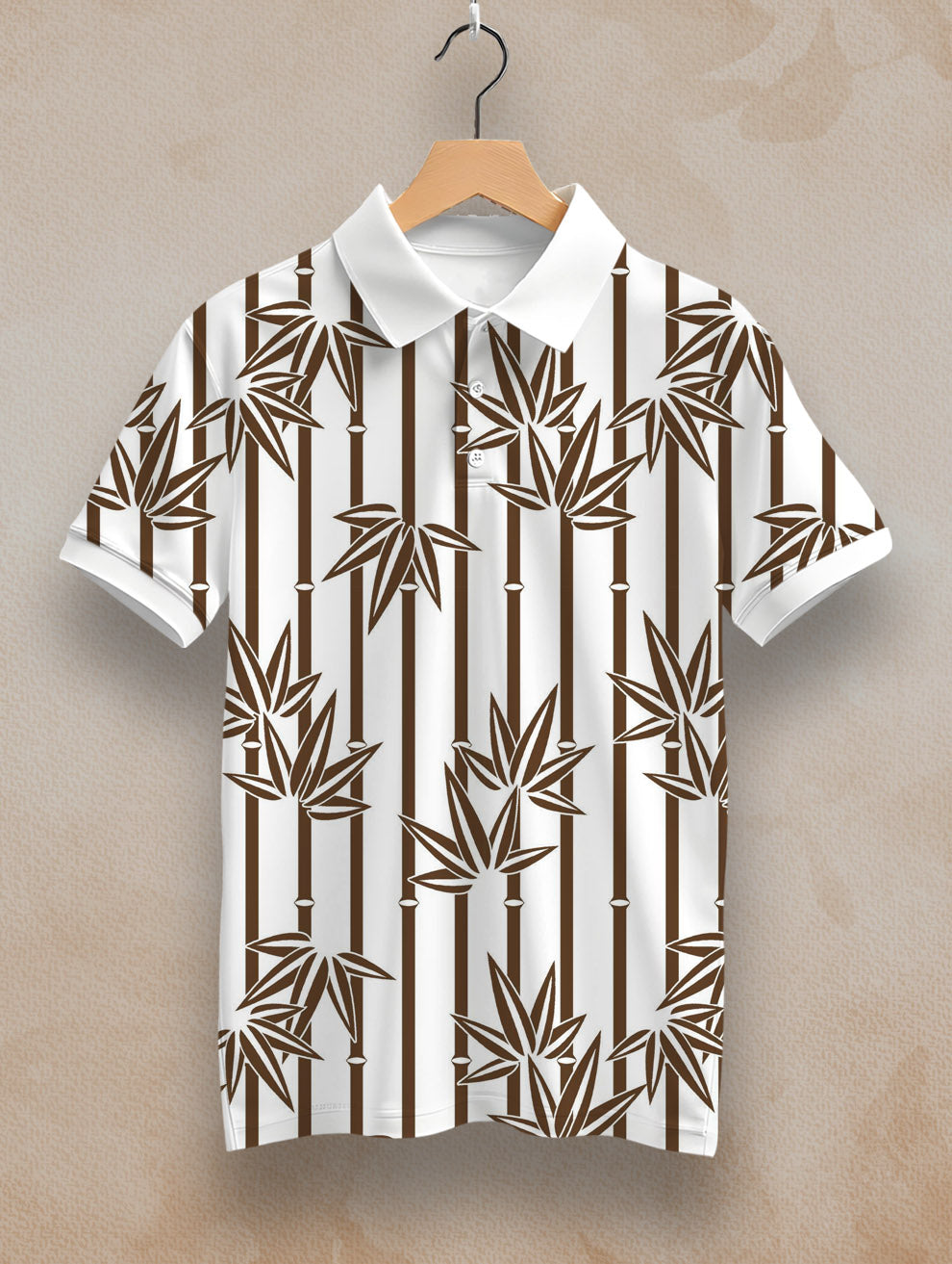Bamboo Printed Polo #PP118