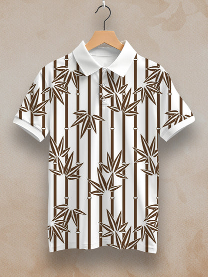 Bamboo Printed Polo #PP118