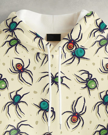 Colourful Spider Printed Hoodie #107