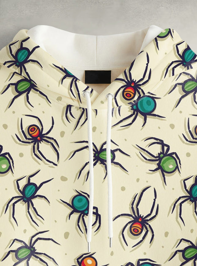 Colourful Spider Printed Hoodie #107
