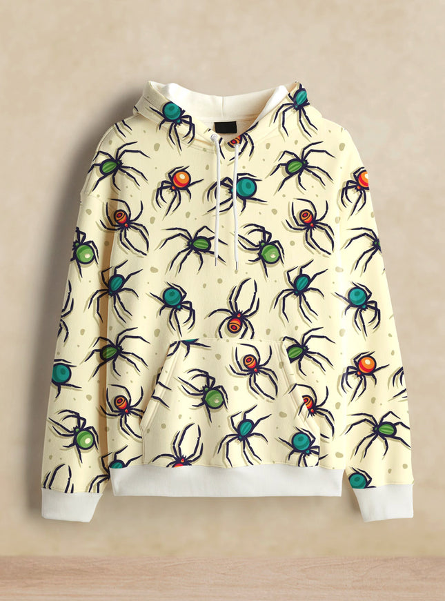 Colourful Spider Printed Hoodie #107