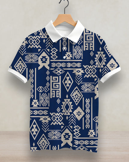 Ethnic Pattern Printed Polo #PP117