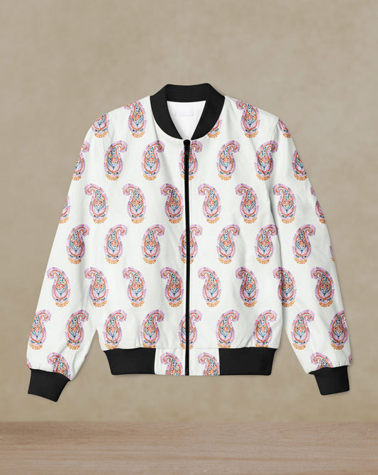 Classic Art Print Bomber Jacket #BJ107