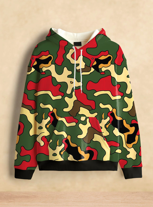 Camouflage Printed Hoodie #108