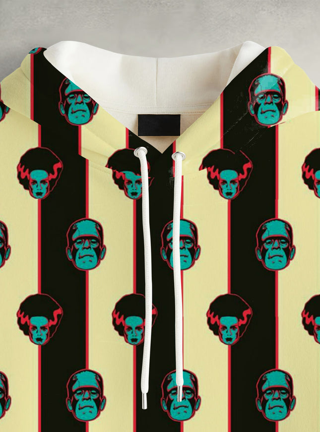 Spooky Couple Printed Hoodie #109