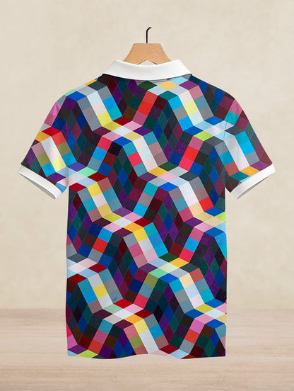Mosaic Printed Polo #PP115