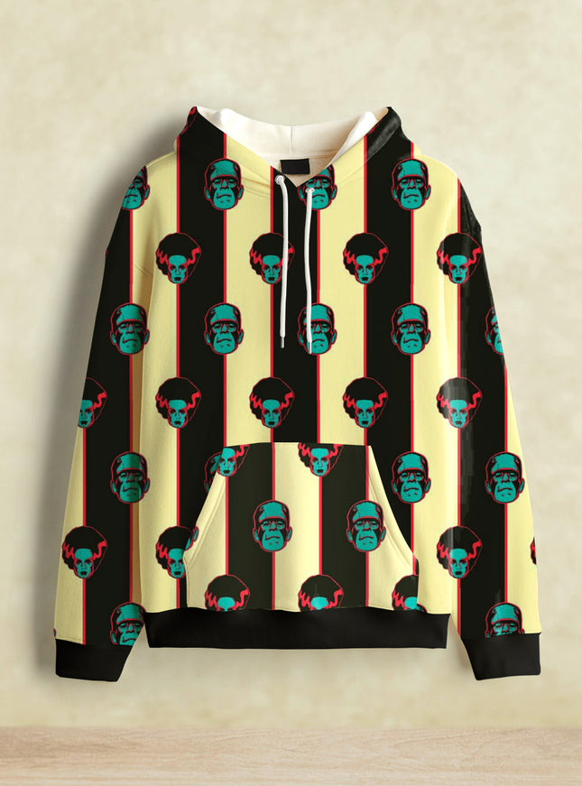 Spooky Couple Printed Hoodie #109