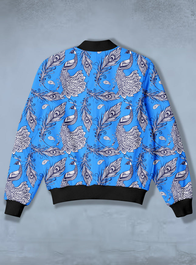 Ethnic Art Print Bomber Jacket #BJ108