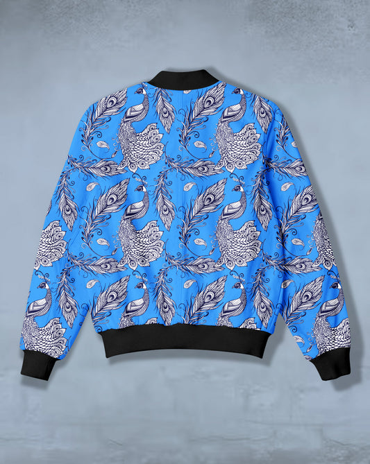 Ethnic Art Print Bomber Jacket #BJ108