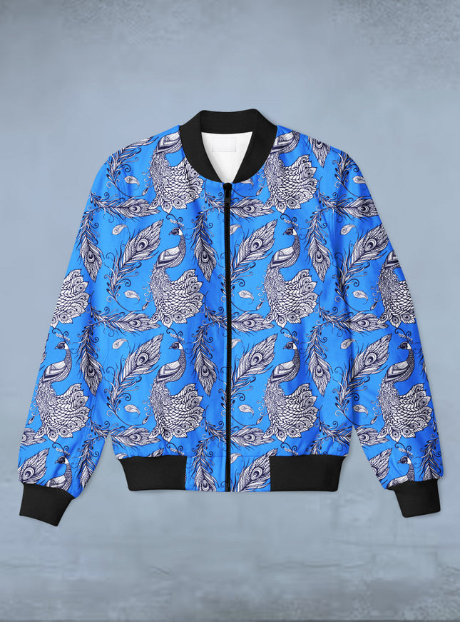 Ethnic Art Print Bomber Jacket #BJ108