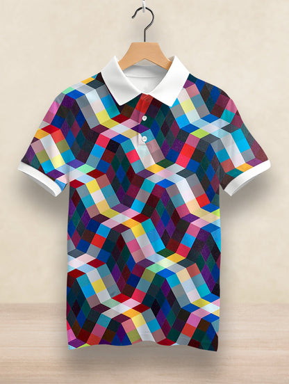 Mosaic Printed Polo #PP115