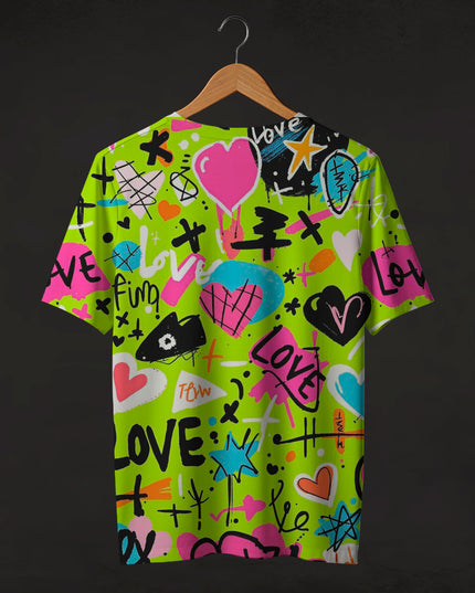 Love Abstract Art Printed T-Shirt #PT179