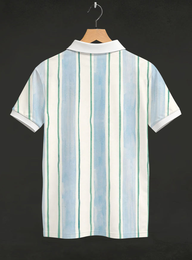 Trout Trio Art Printed Polo T-Shirt #PP176