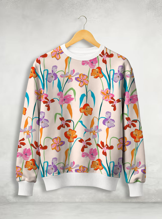 Colourful Floral Printed Sweatshirt #118