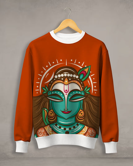 Bengal Folk Art Printed Sweatshirt #114