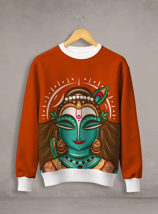 Bengal Folk Art Printed Sweatshirt #114