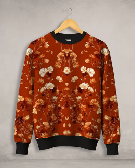 Cute Floral Art Printed Sweatshirt #113