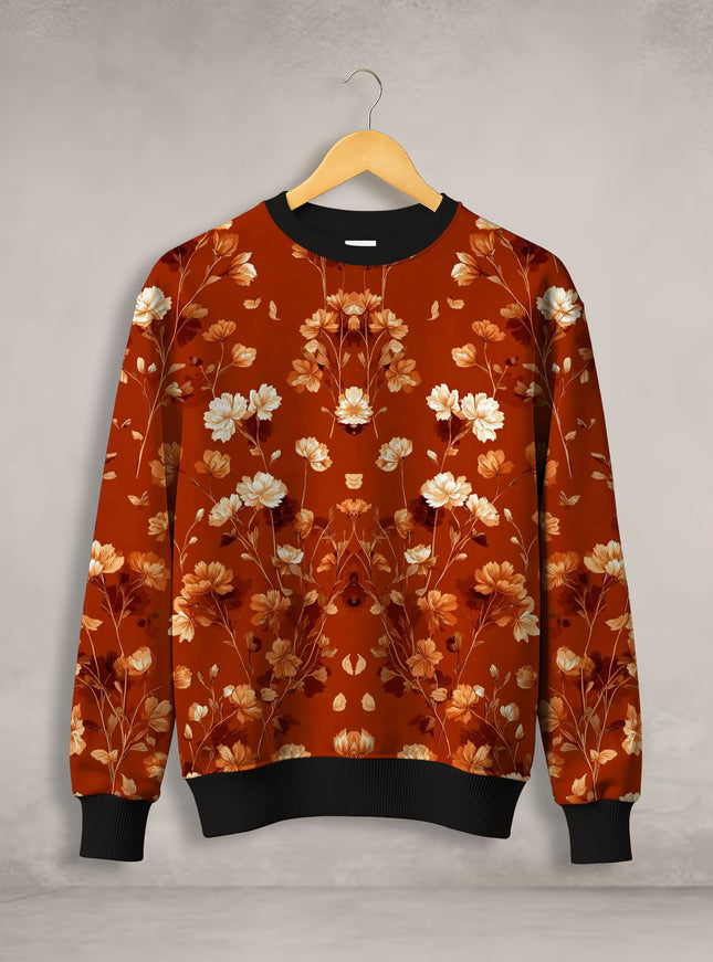 Cute Floral Art Printed Sweatshirt #113