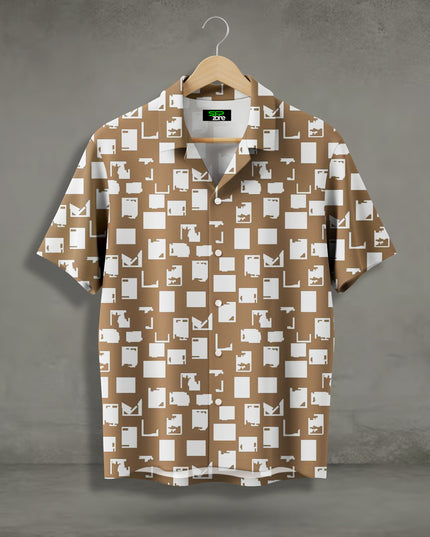 Abstract Geometric Block Shirt