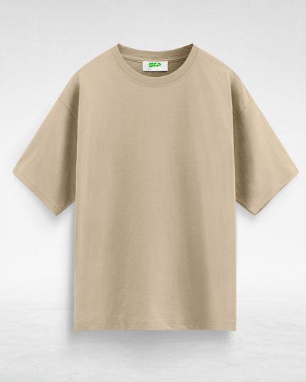 Basic Beige Oversized T-Shirt #137