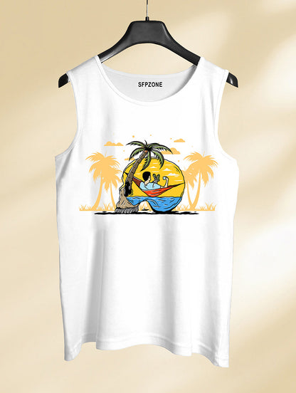 Beach Print Sando #134