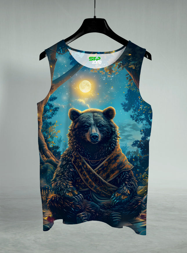 Bear Worshiping Printed Sando #129