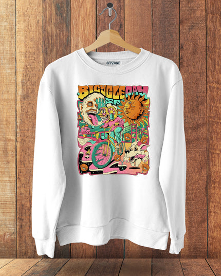 Bicycle Day Cotton Sweatshirts #102