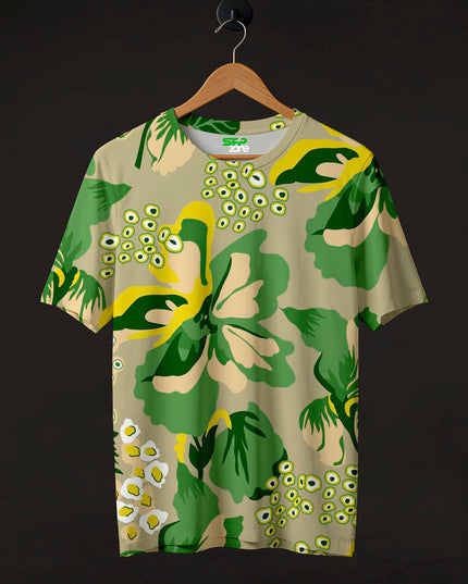 Big Floral Printed T-Shirt #PT1064