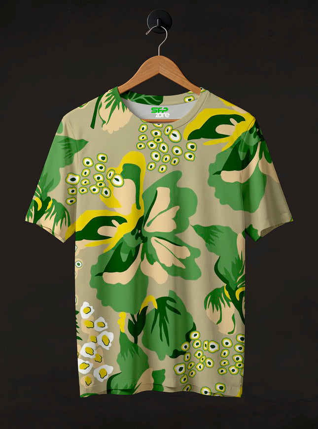 Big Floral Printed T-Shirt #PT1064