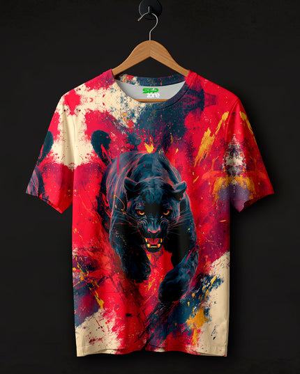 Black Panther Printed T-Shirt #PT1037