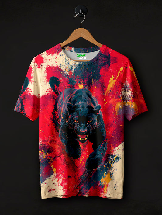Black Panther Printed T-Shirt #PT1037