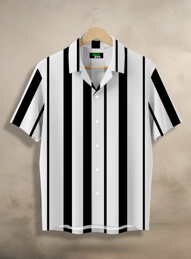Black White Striped Shirt