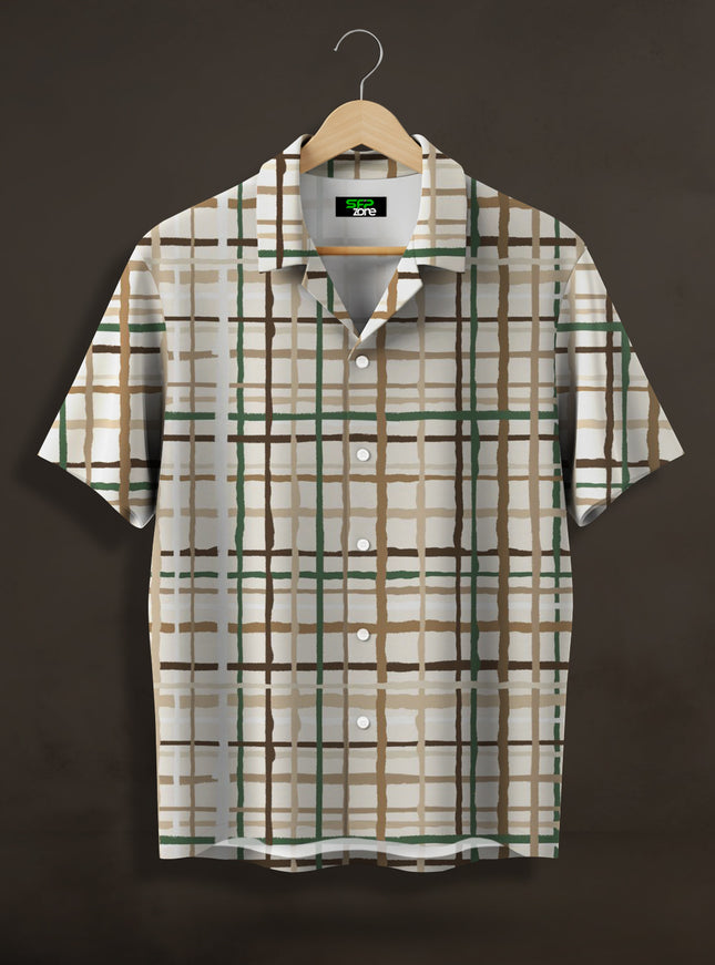 Classic Check Pattern Printed Shirt