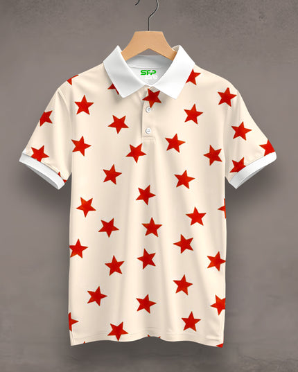 Classic Stars Printed Polo T-Shirt #PP191