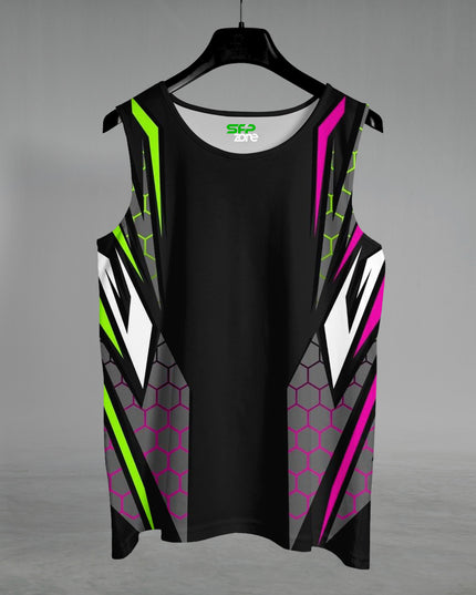 Cyber Hex Printed Sando #157