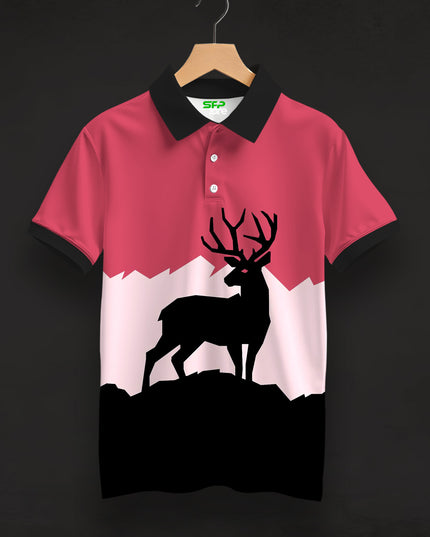 Dear Print Polo T-Shirt #PP152