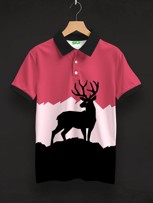 Dear Print Polo T-Shirt #PP152