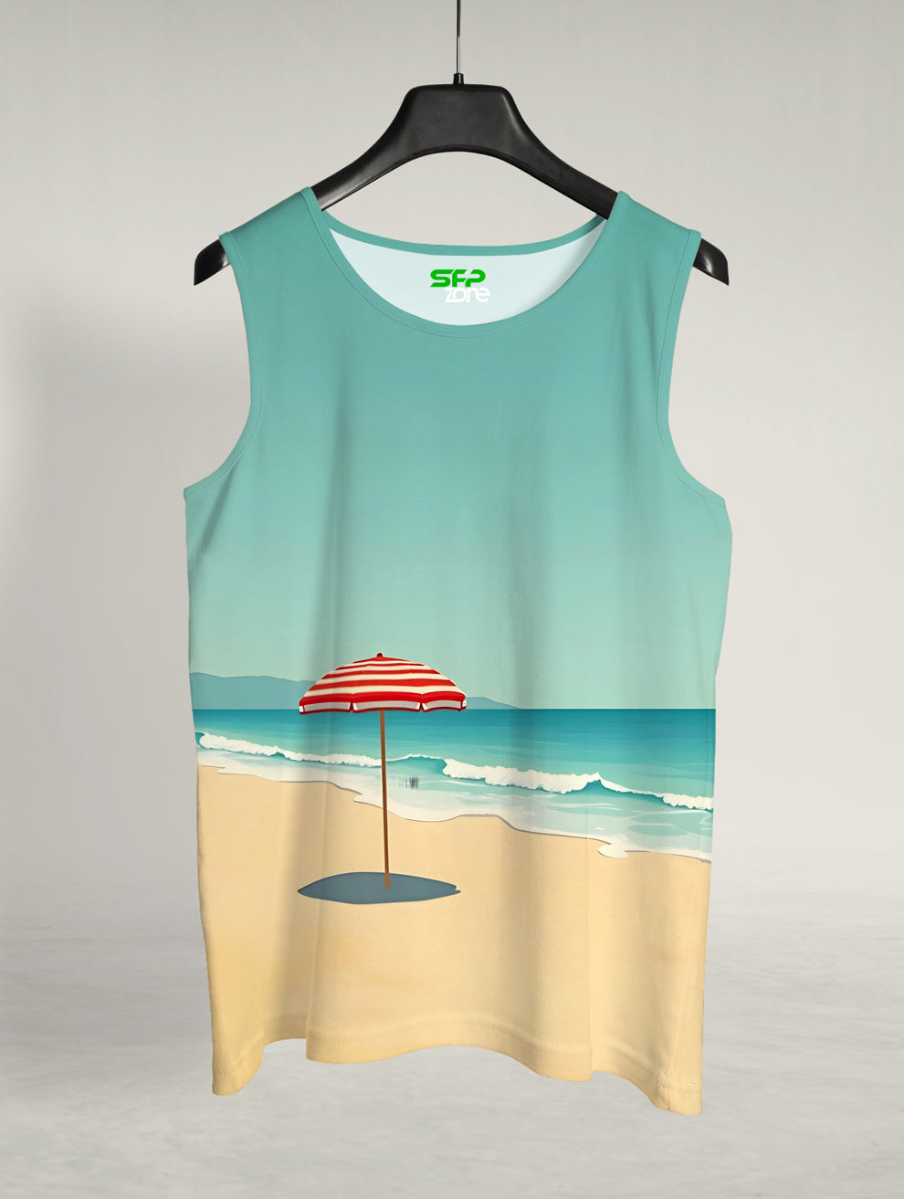 Empty Beach Printed Sando #118