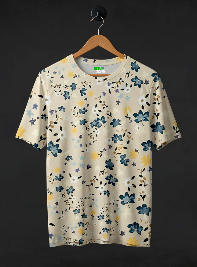 Floral Print T-Shirt #PT163