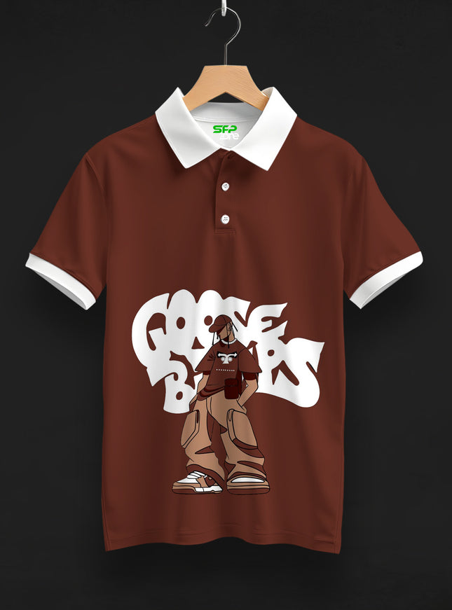Goosebumps Printed Polo Tee  #PP146