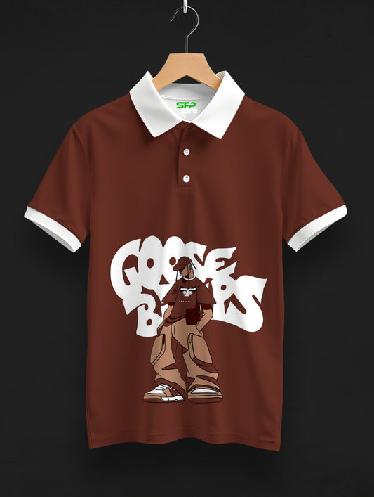Goosebumps Printed Polo Tee  #PP146