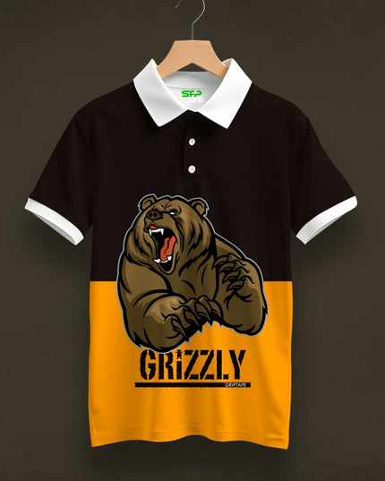 Grizzly Printed Polo Tee  #PP144
