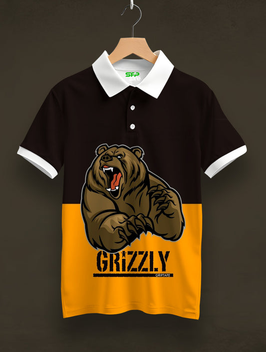 Grizzly Printed Polo Tee  #PP144