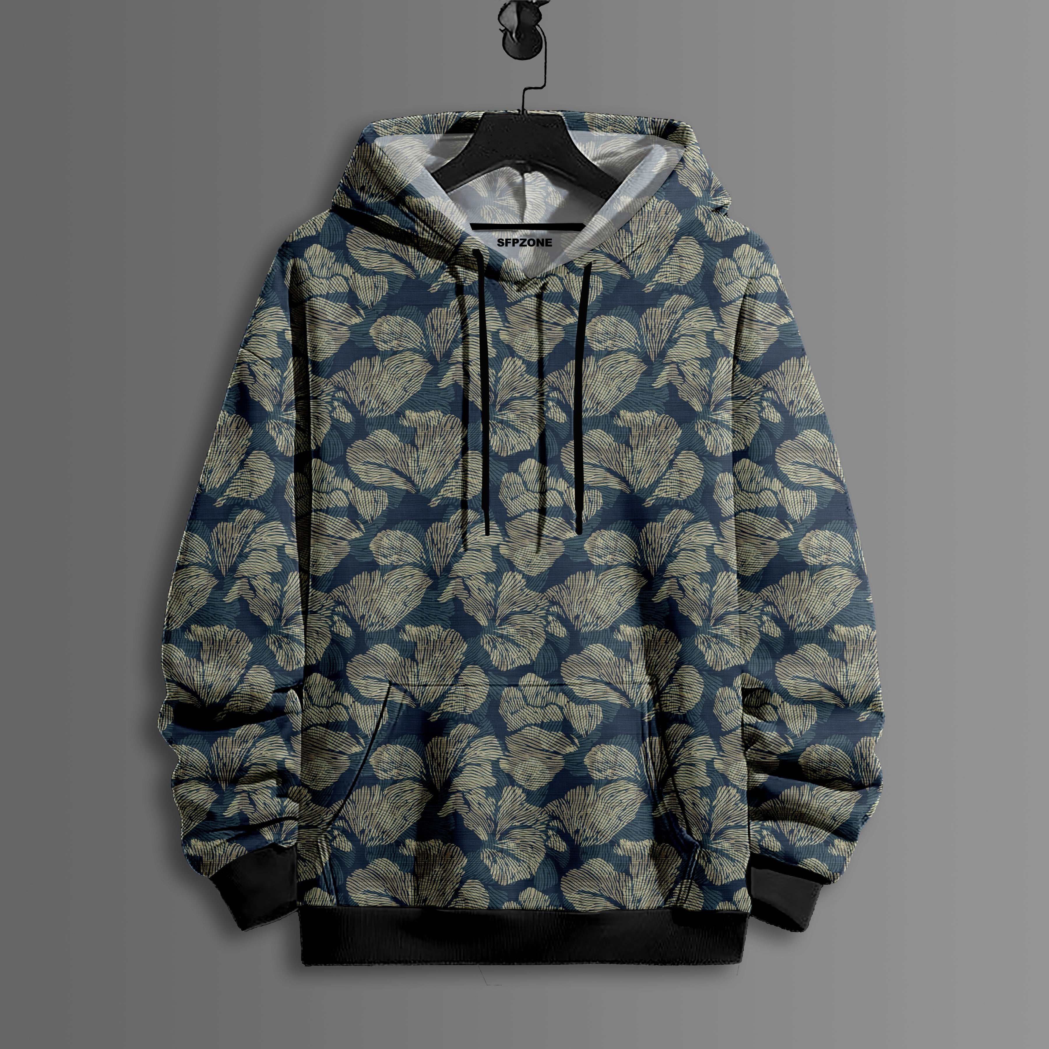 Printed Fleece Hoodie#01